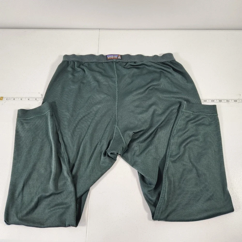 Patagonia Capilene Mens XXL‎ Green Thermal Base Layer Pants Long Johns USA Made